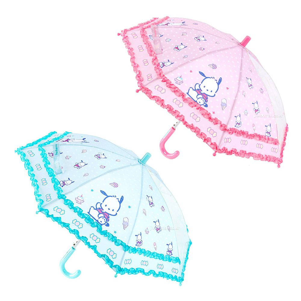 산리오포차코 캐릭터 디저트 이중프릴 40cm 우산